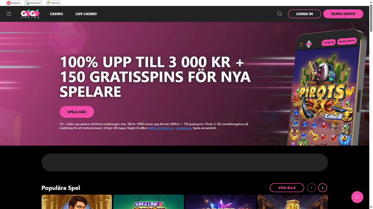 GoGo Casino Desktop screenshot